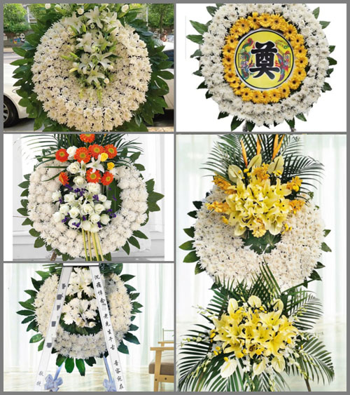 浙江省衢州常山县白石镇白马弄村花圈速递